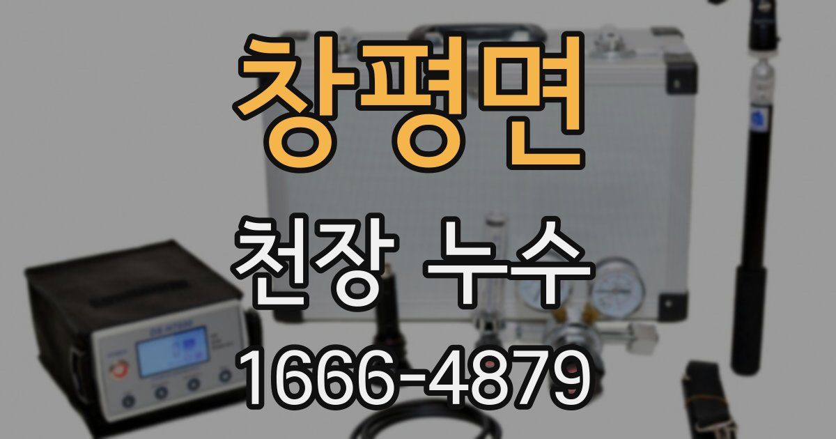 창평면 천장 누수