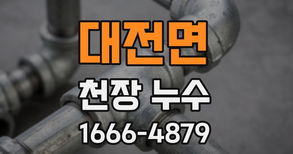 대전면 천장 누수