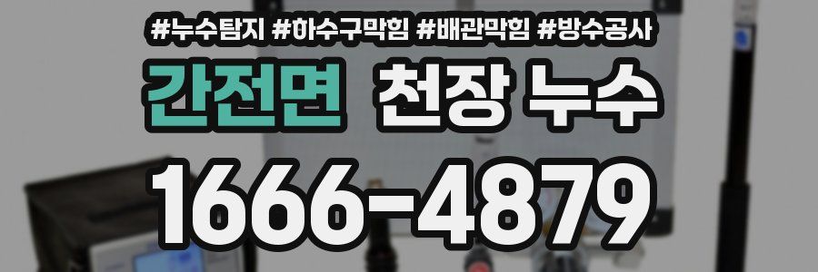 간전면 천장 누수
