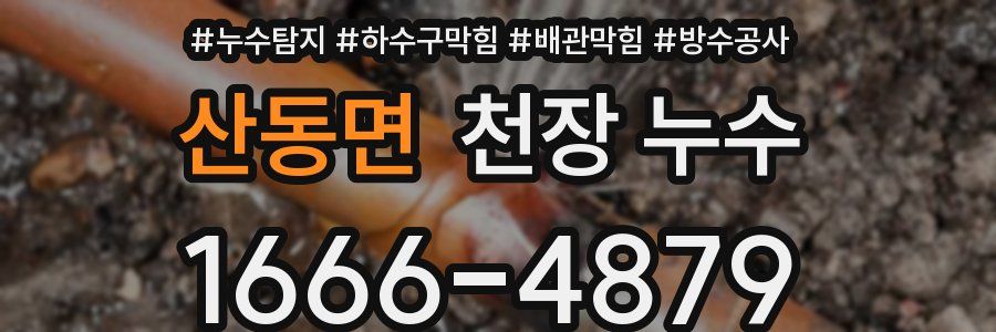 산동면 천장 누수