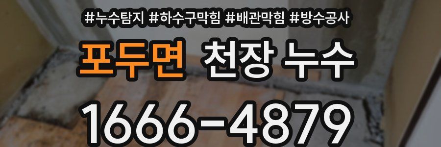 포두면 천장 누수