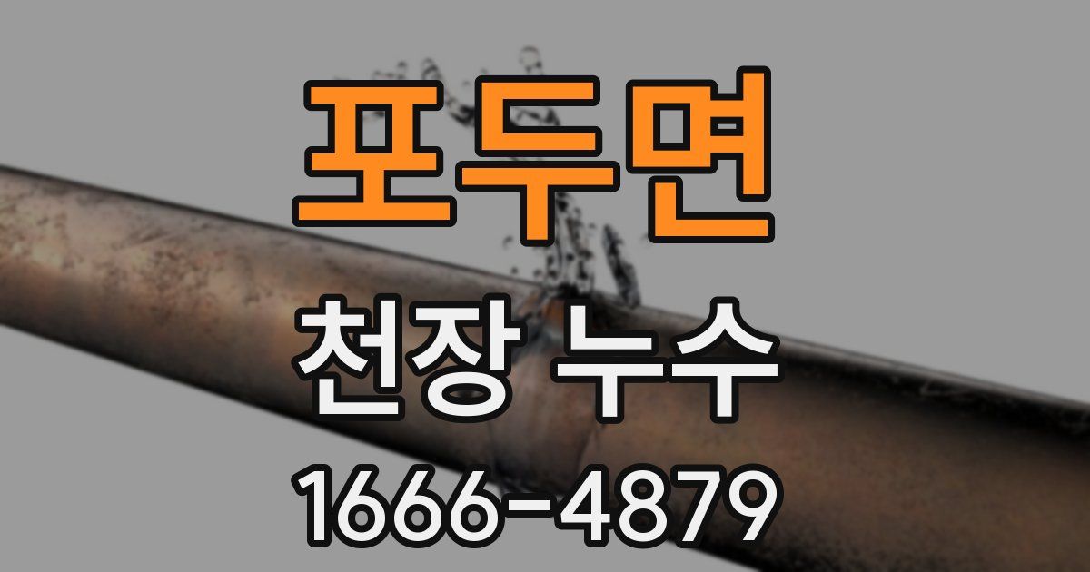 포두면 천장 누수
