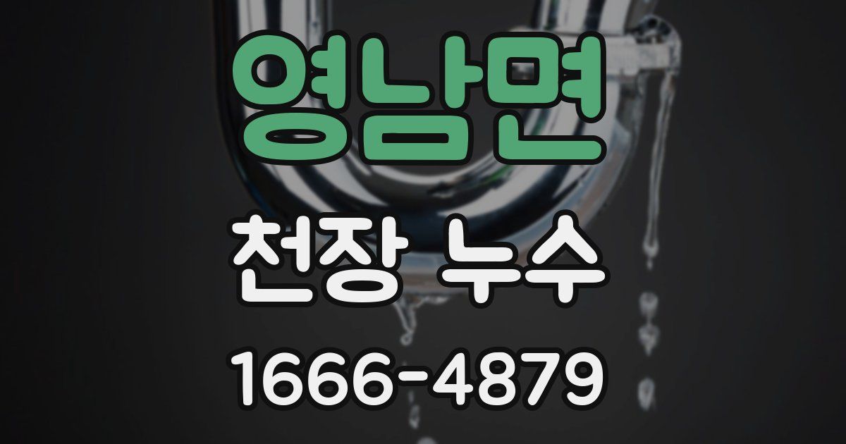 영남면 천장 누수