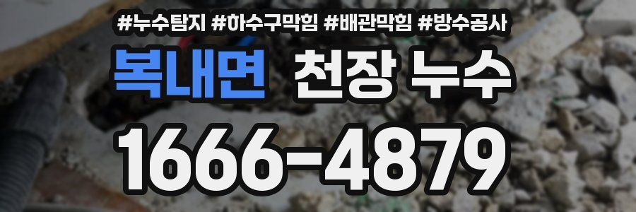 복내면 천장 누수