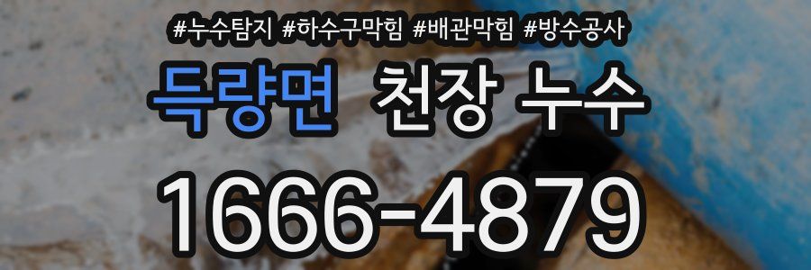 득량면 천장 누수