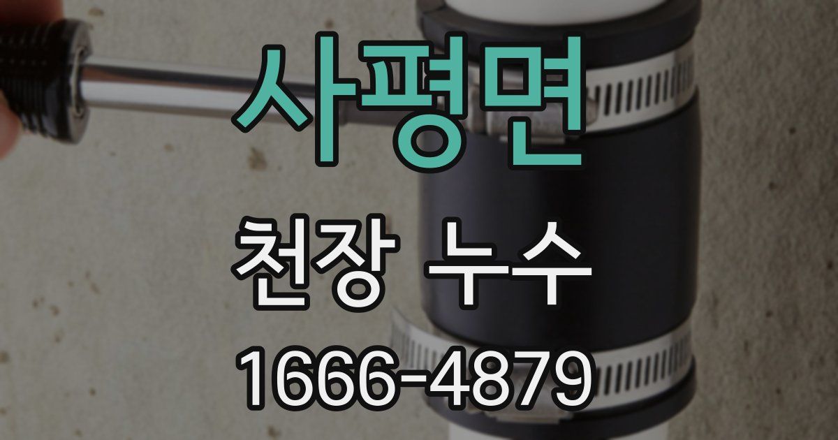 사평면 천장 누수