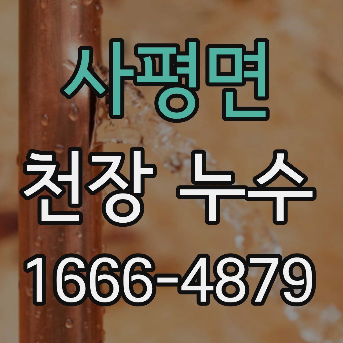 사평면 천장 누수