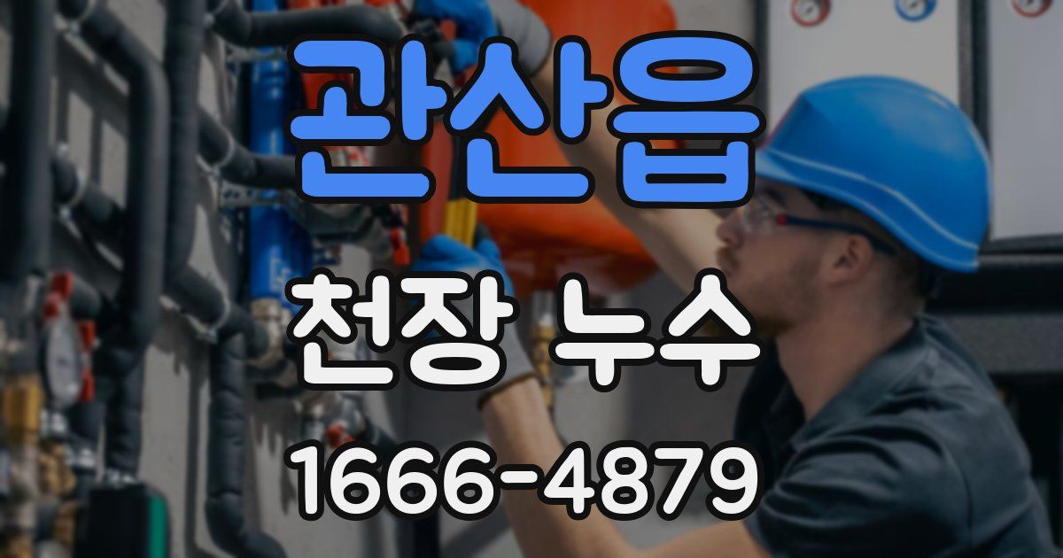 관산읍 천장 누수