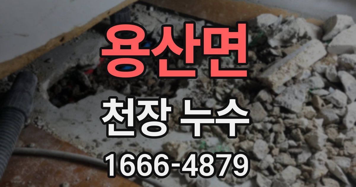 용산면 천장 누수