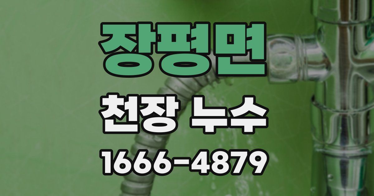 장평면 천장 누수