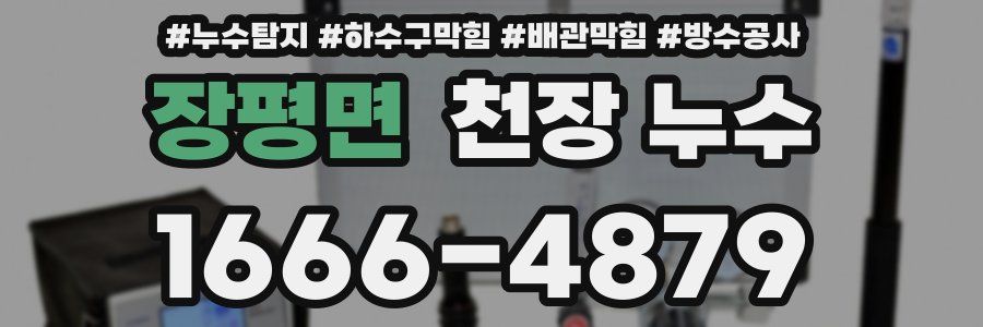 장평면 천장 누수