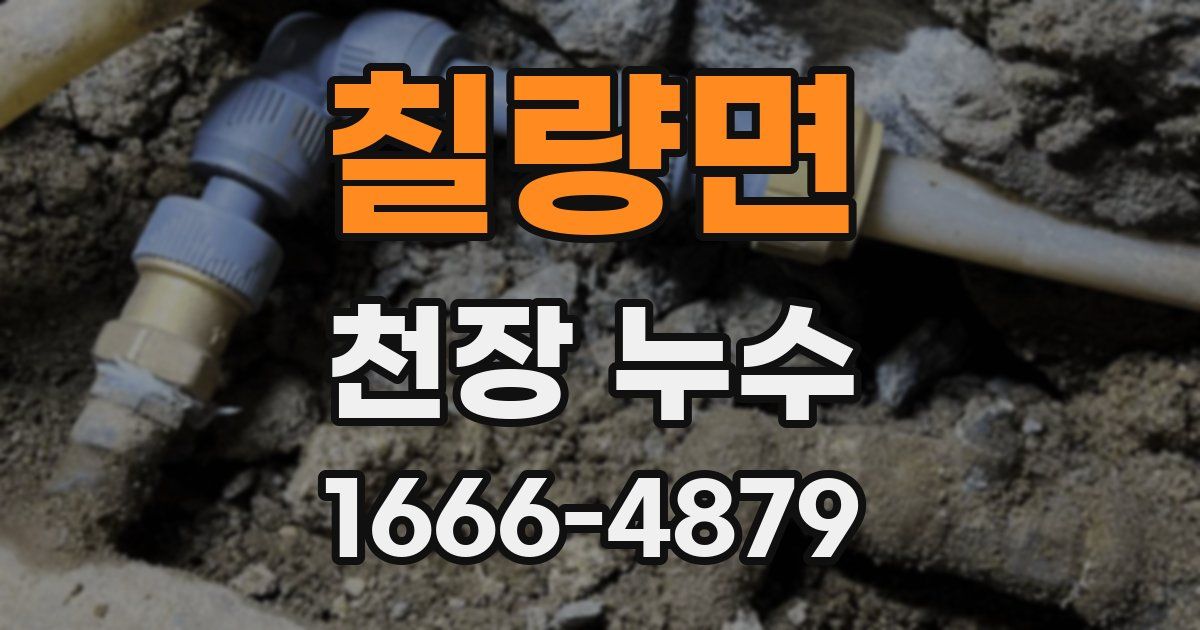 칠량면 천장 누수