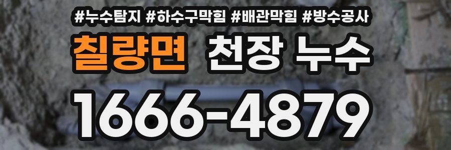 칠량면 천장 누수