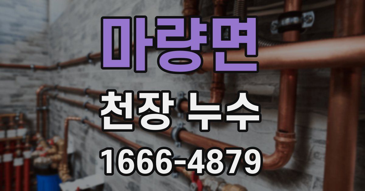 마량면 천장 누수