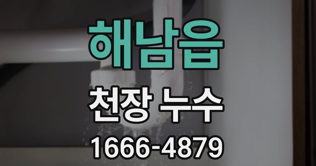 해남읍 천장 누수