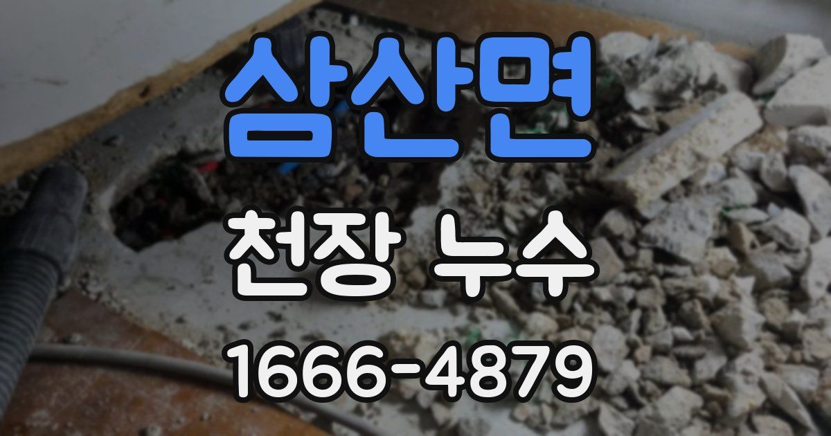 삼산면 천장 누수
