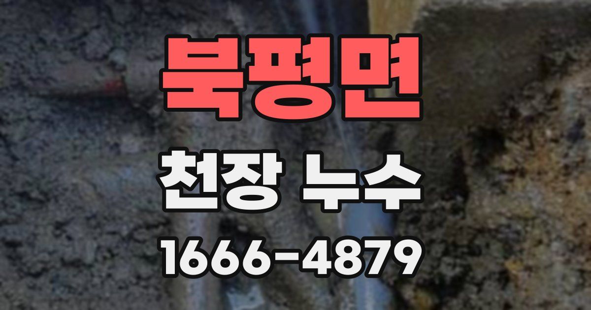 북평면 천장 누수