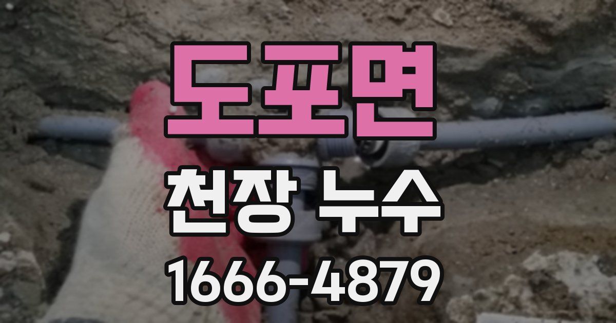 도포면 천장 누수