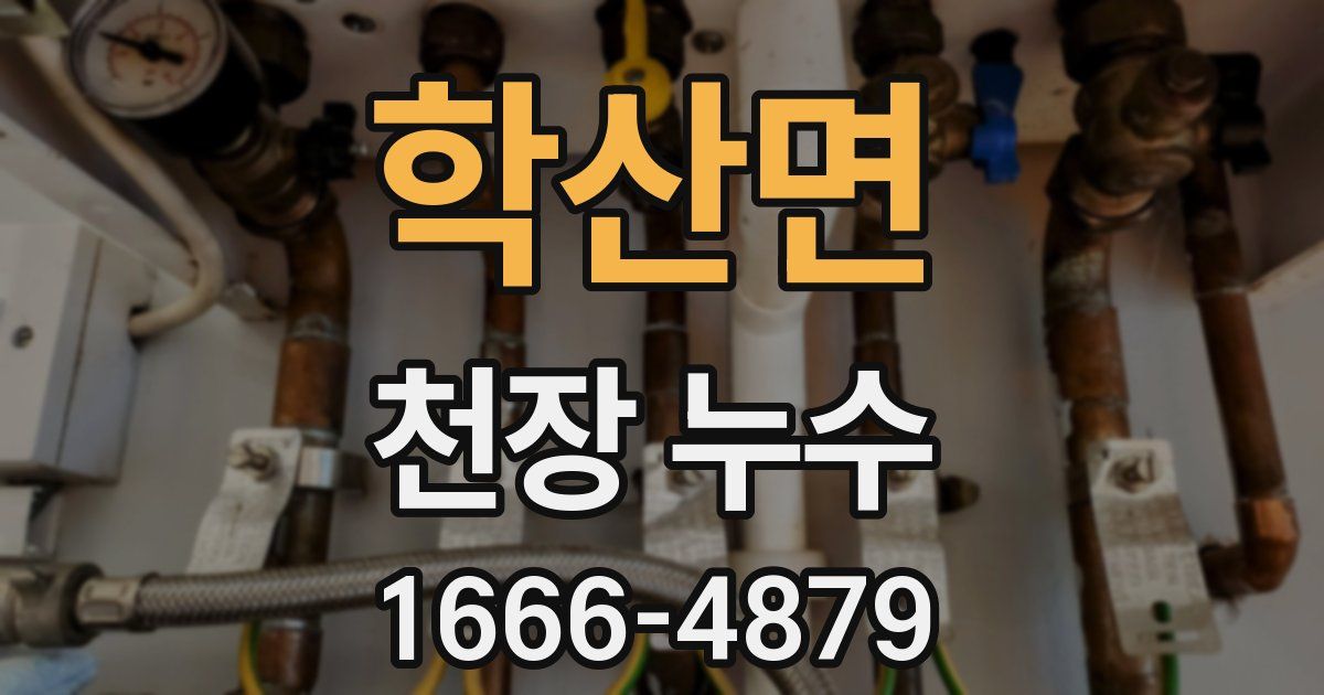 학산면 천장 누수