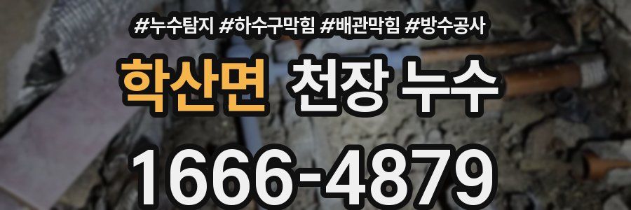 학산면 천장 누수