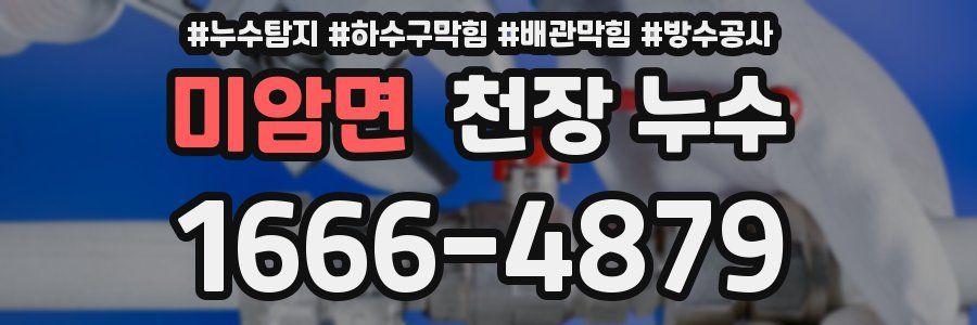 미암면 천장 누수
