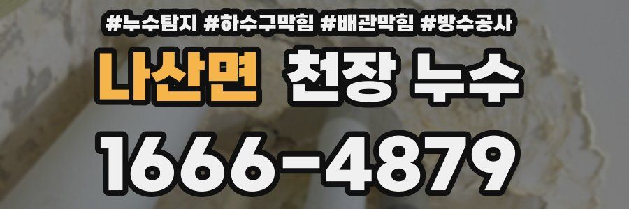 나산면 천장 누수