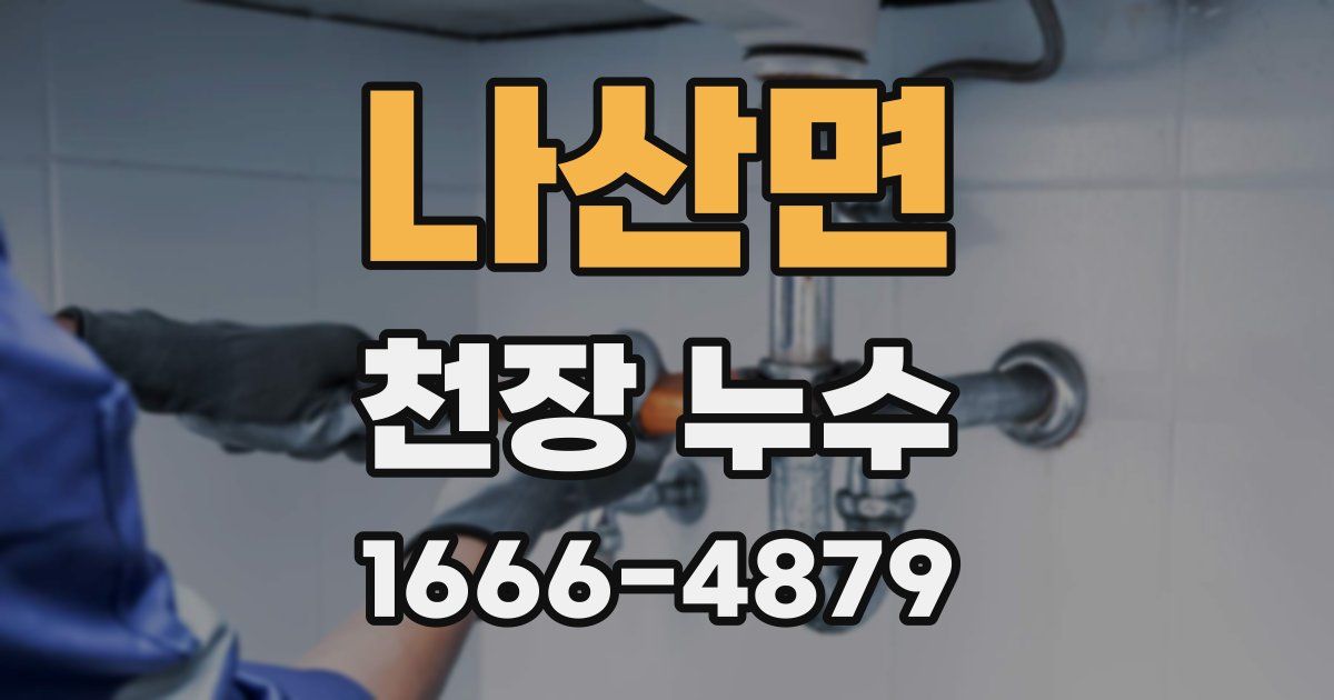 나산면 천장 누수