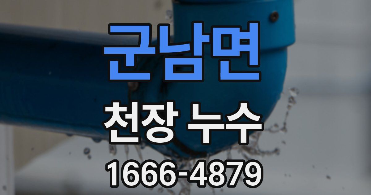 군남면 천장 누수