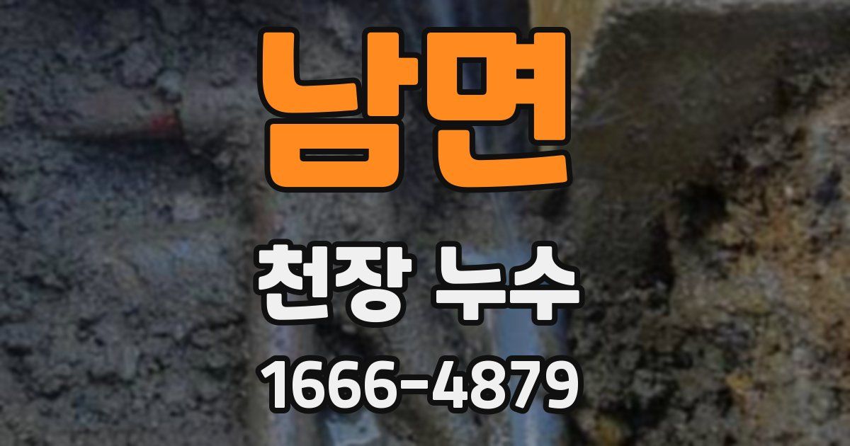 남면 천장 누수