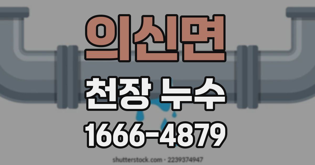 의신면 천장 누수