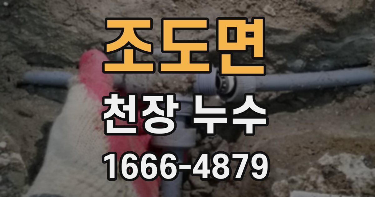 조도면 천장 누수