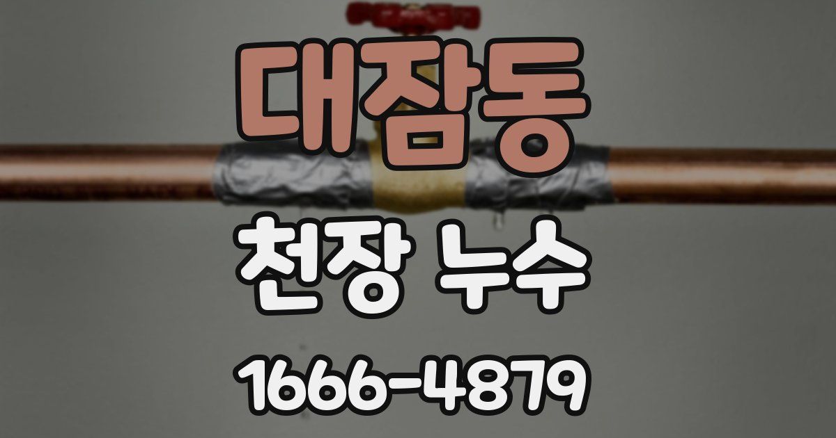 대잠동 천장 누수