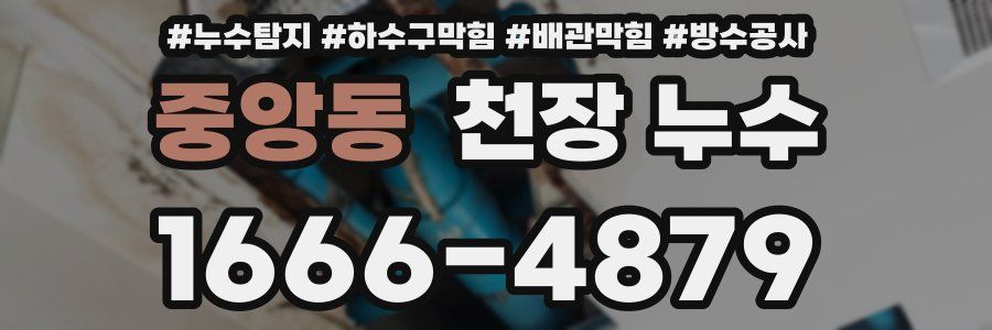 중앙동 천장 누수