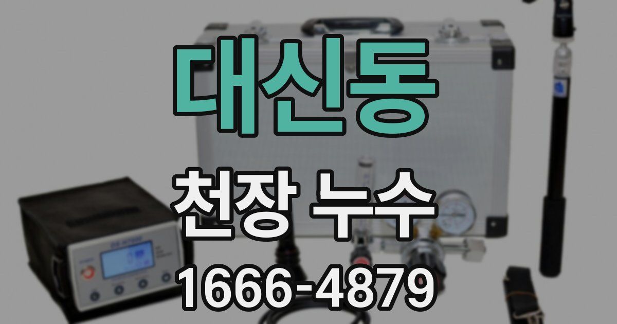대신동 천장 누수