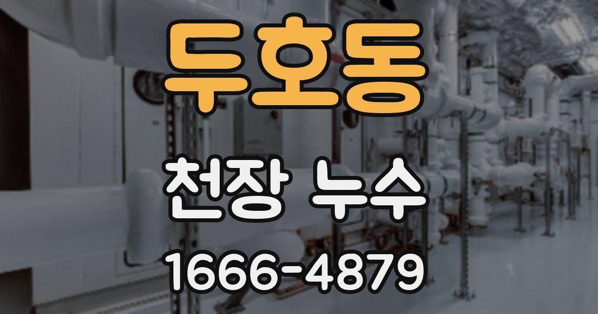 두호동 천장 누수