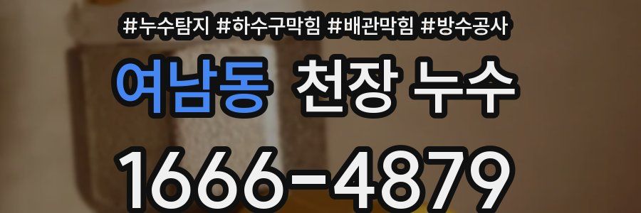 여남동 천장 누수