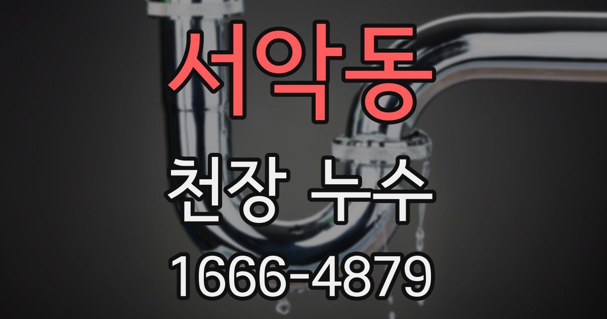서악동 천장 누수