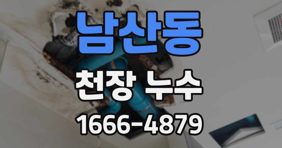 남산동 천장 누수