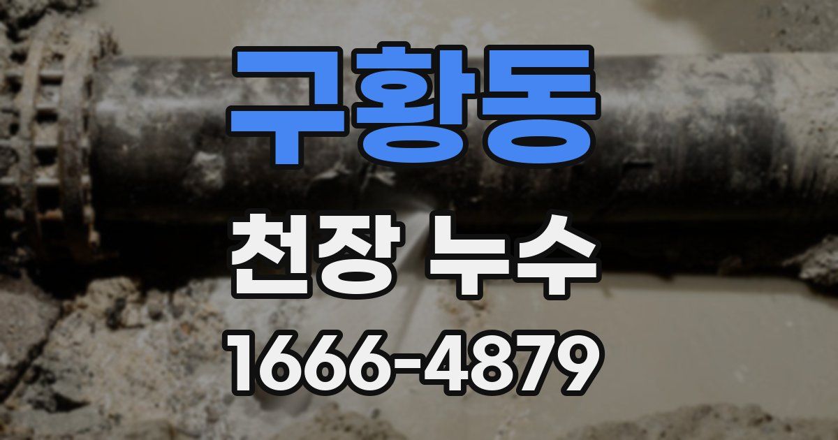 구황동 천장 누수