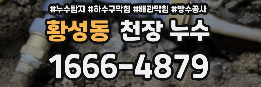 황성동 천장 누수