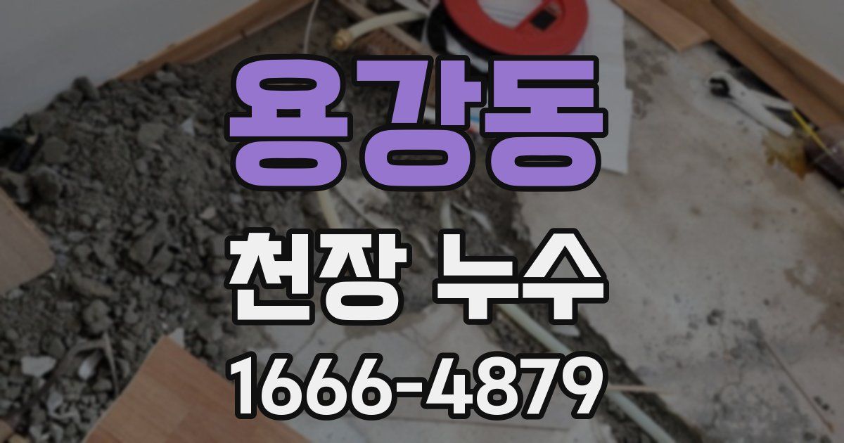 용강동 천장 누수