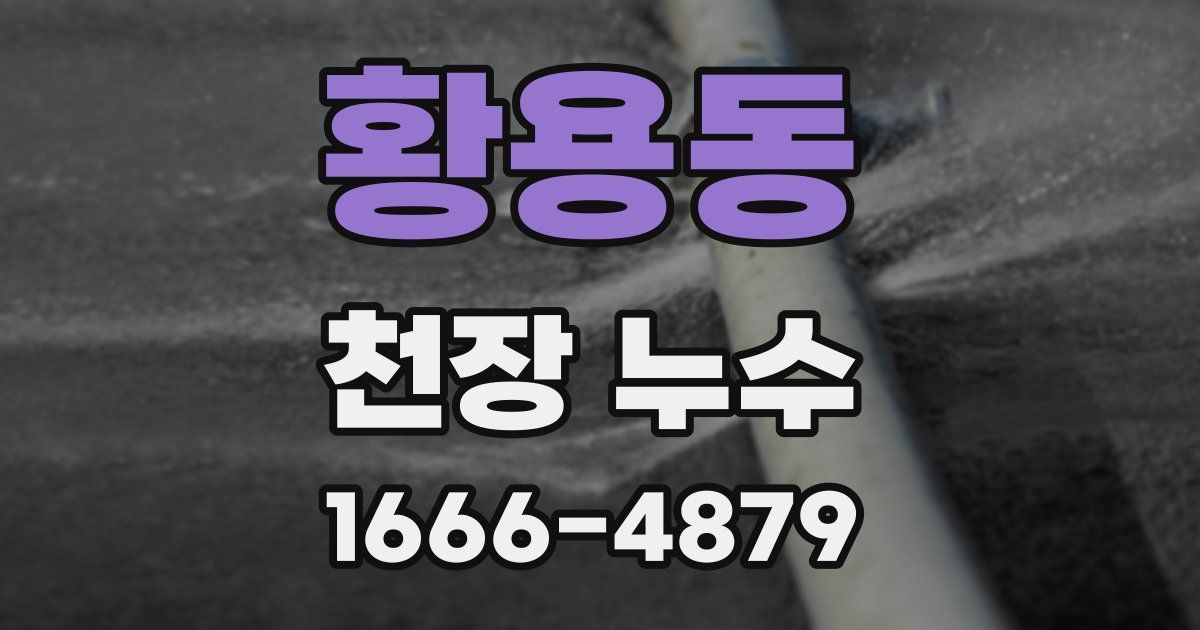 황용동 천장 누수