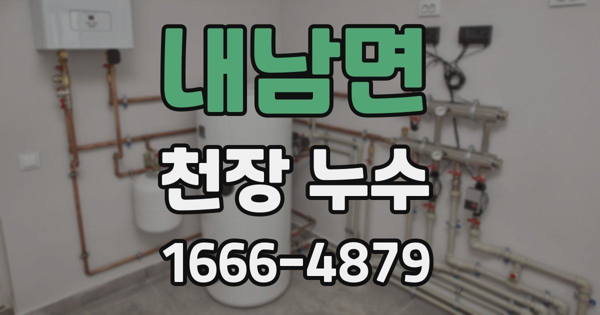 내남면 천장 누수