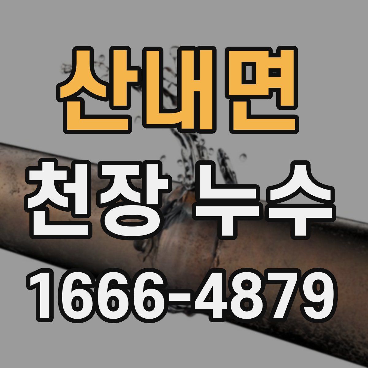 산내면 천장 누수