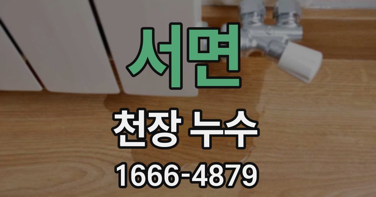 서면 천장 누수