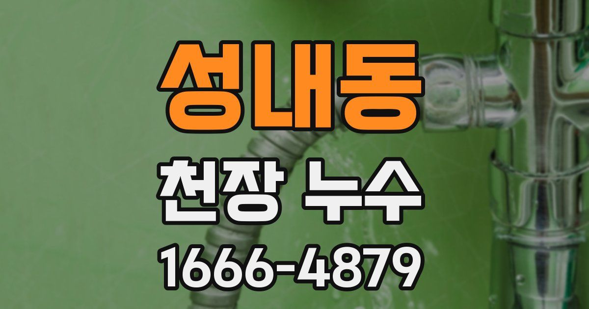 성내동 천장 누수