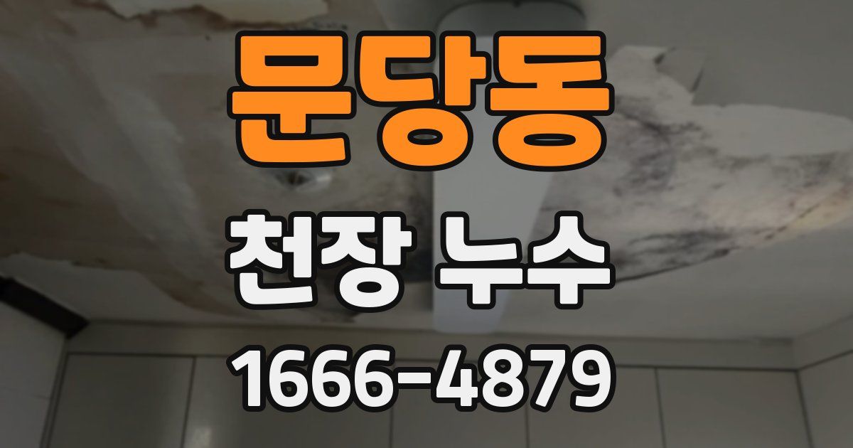 문당동 천장 누수