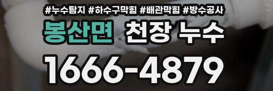 봉산면 천장 누수
