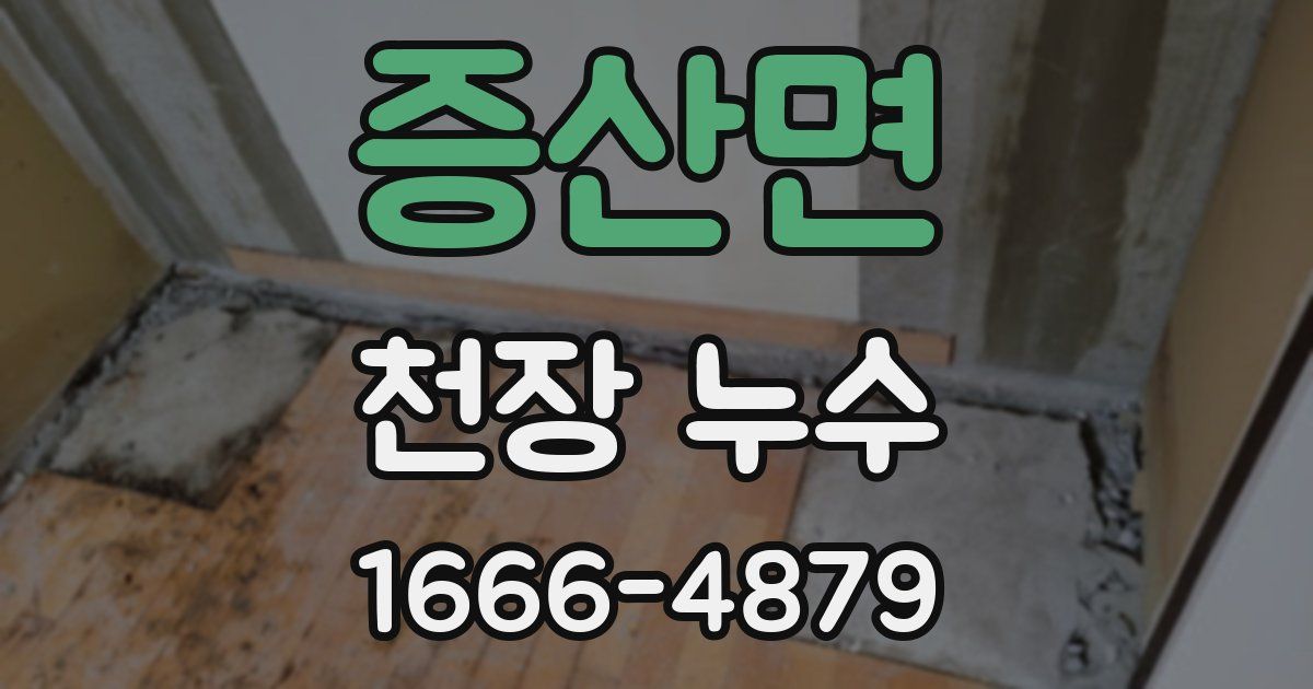 증산면 천장 누수