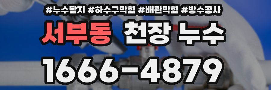 서부동 천장 누수